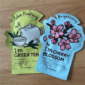 TONYMOLY I'm Green Tea & I'm Cherry Blossom Mask Sheets